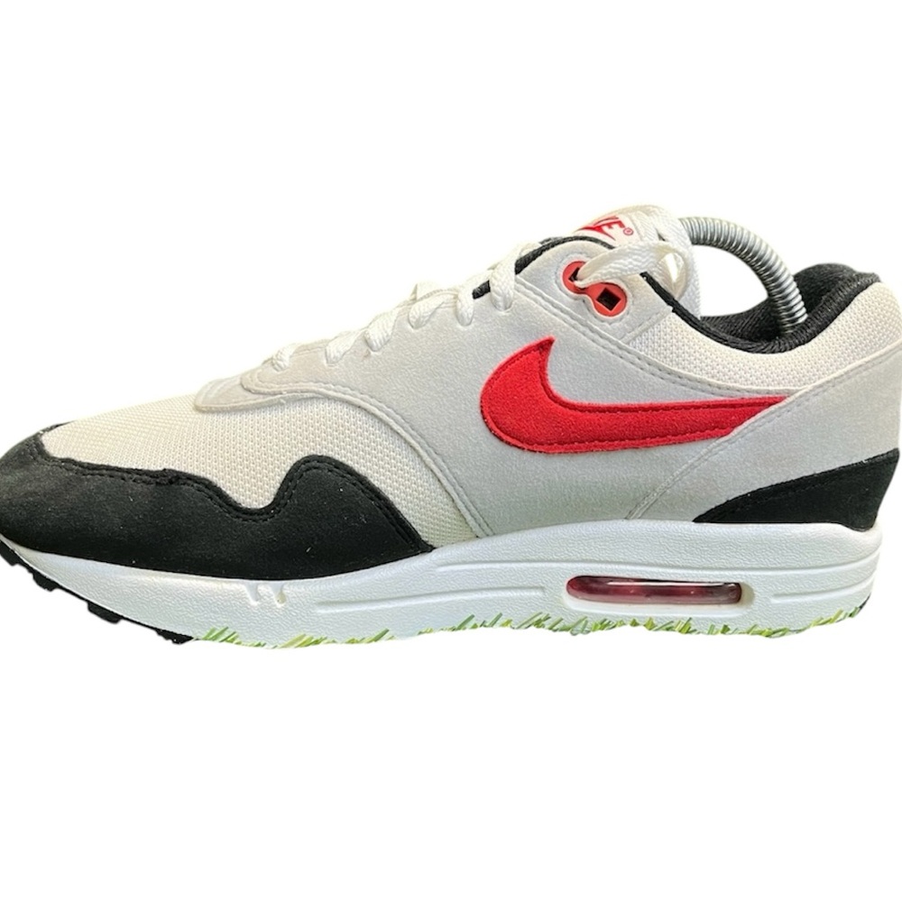 Nike Air Max 1 Chili 2.0 FD9082-101 White University Red Bred Mens Size 9.5 - Picture 2 of 8